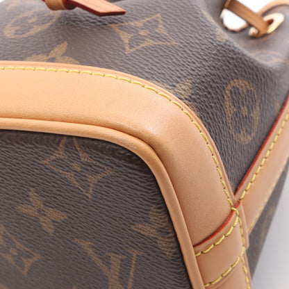 ナノ ノエ モノグラム ハンドバッグ PVC レザー ブラウン 2WAY ルイヴィトン バッグ LOUIS VUITTON