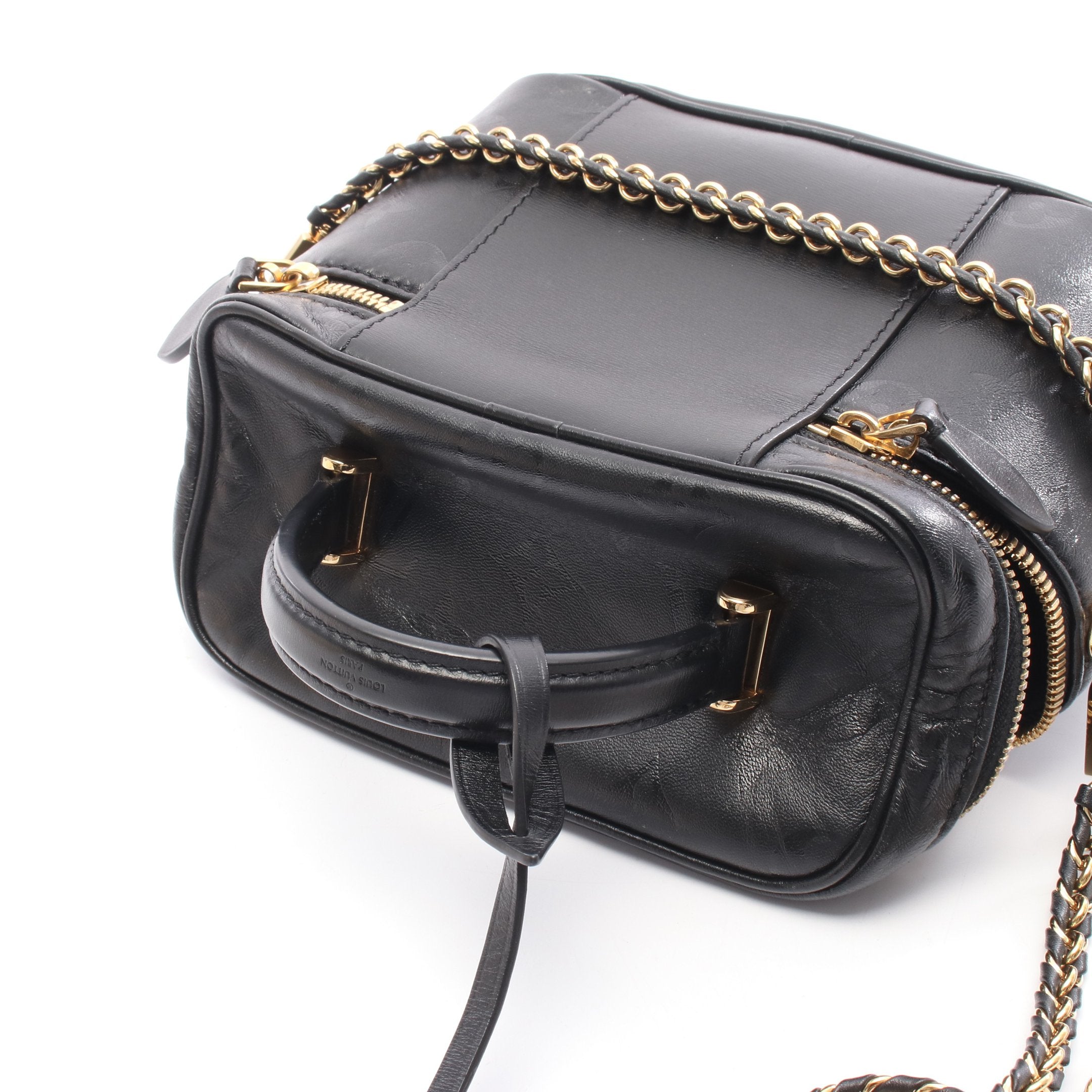 ヴァニティPM モノグラムインク ハンドバッグ バニティバッグ レザー