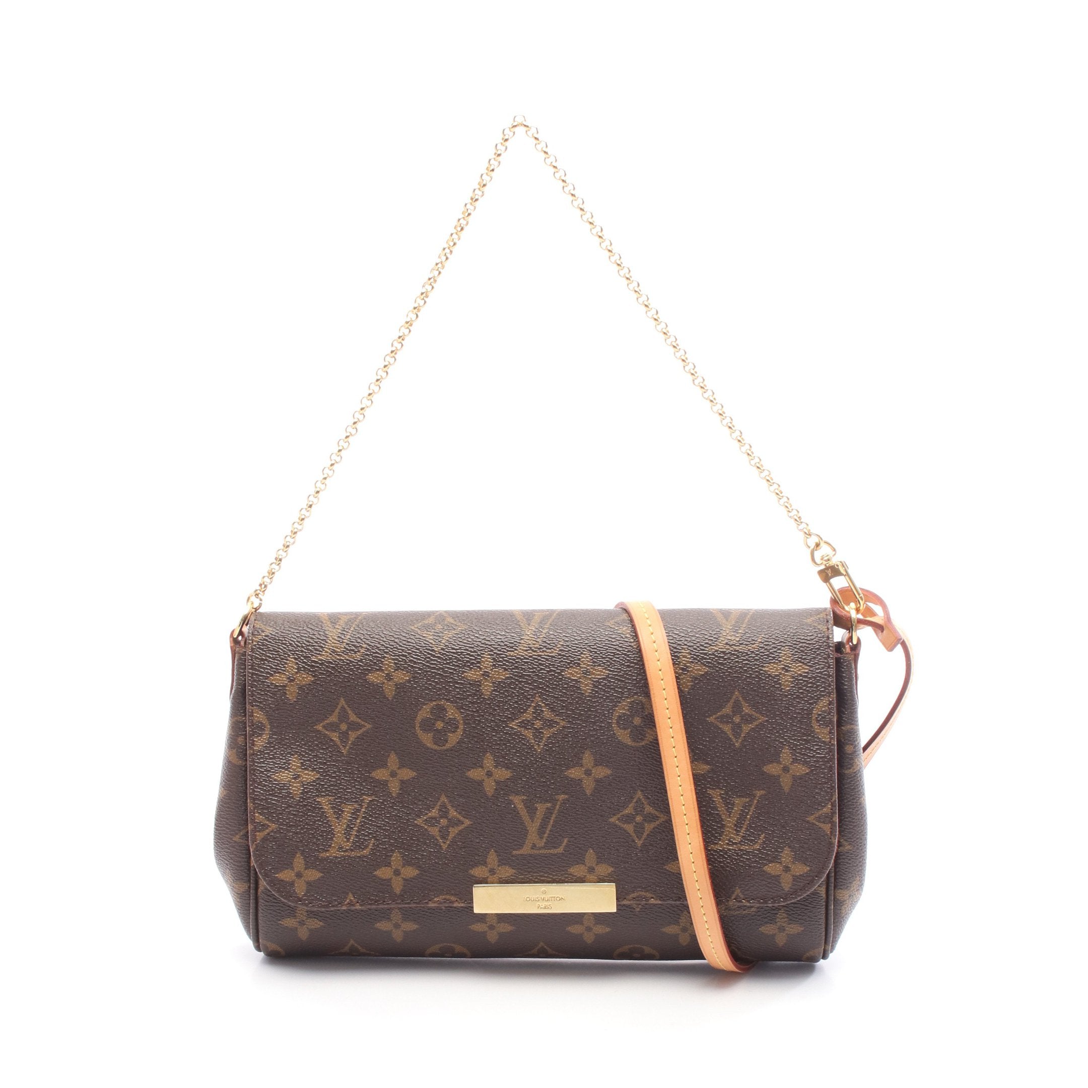 フェイボリットMM モノグラム チェーンハンドバッグ PVC レザー