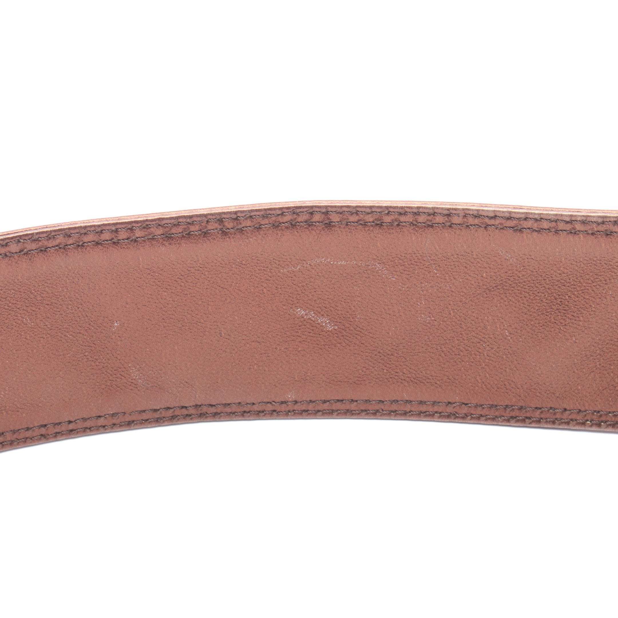 ショルダーバッグ レザー ブラウン メタリック シャネル – RECLO