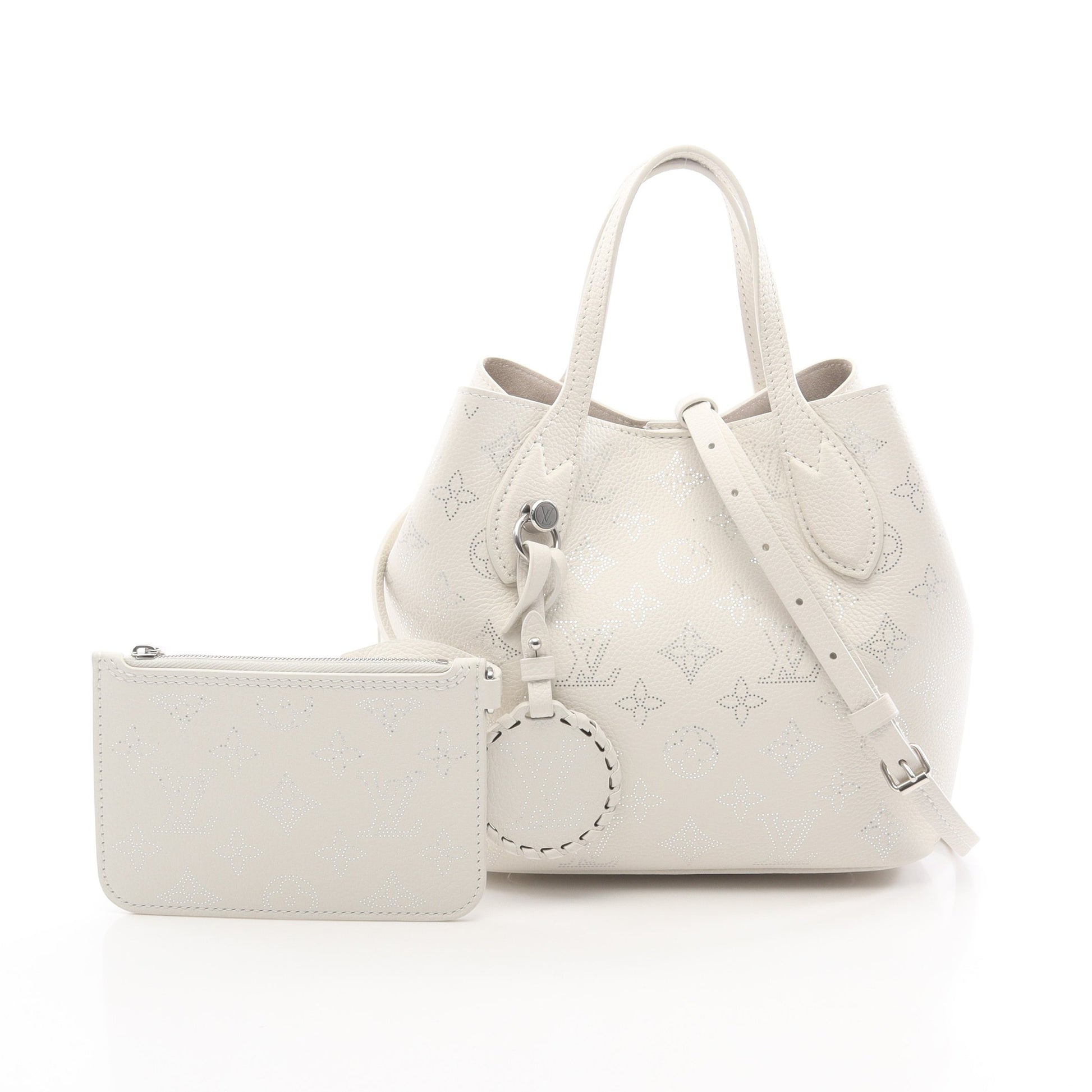 ブロッサムPM マヒナ ハンドバッグ レザー ホワイト シルバー 2WAY ルイヴィトン バッグ LOUIS VUITTON