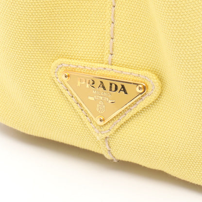 CANAPA カナパ ミニ ハンドバッグ トートバッグ キャンバス イエロー プラダ バッグ PRADA