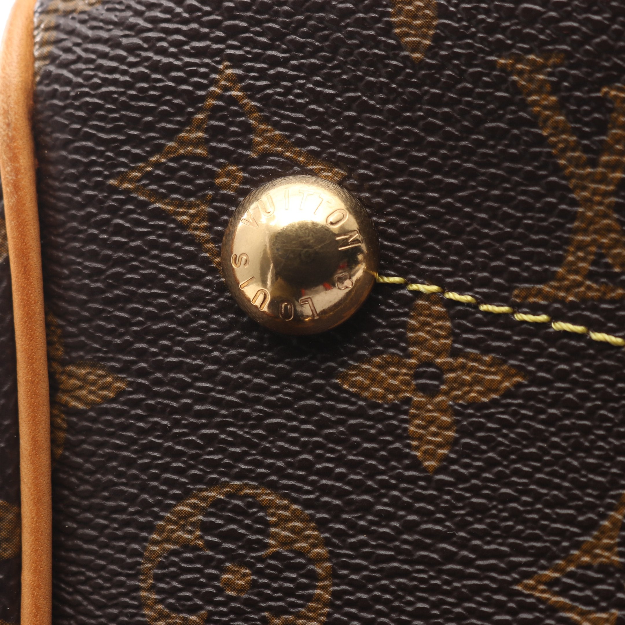 ティヴォリPM モノグラム ハンドバッグ PVC レザー ブラウン ルイ