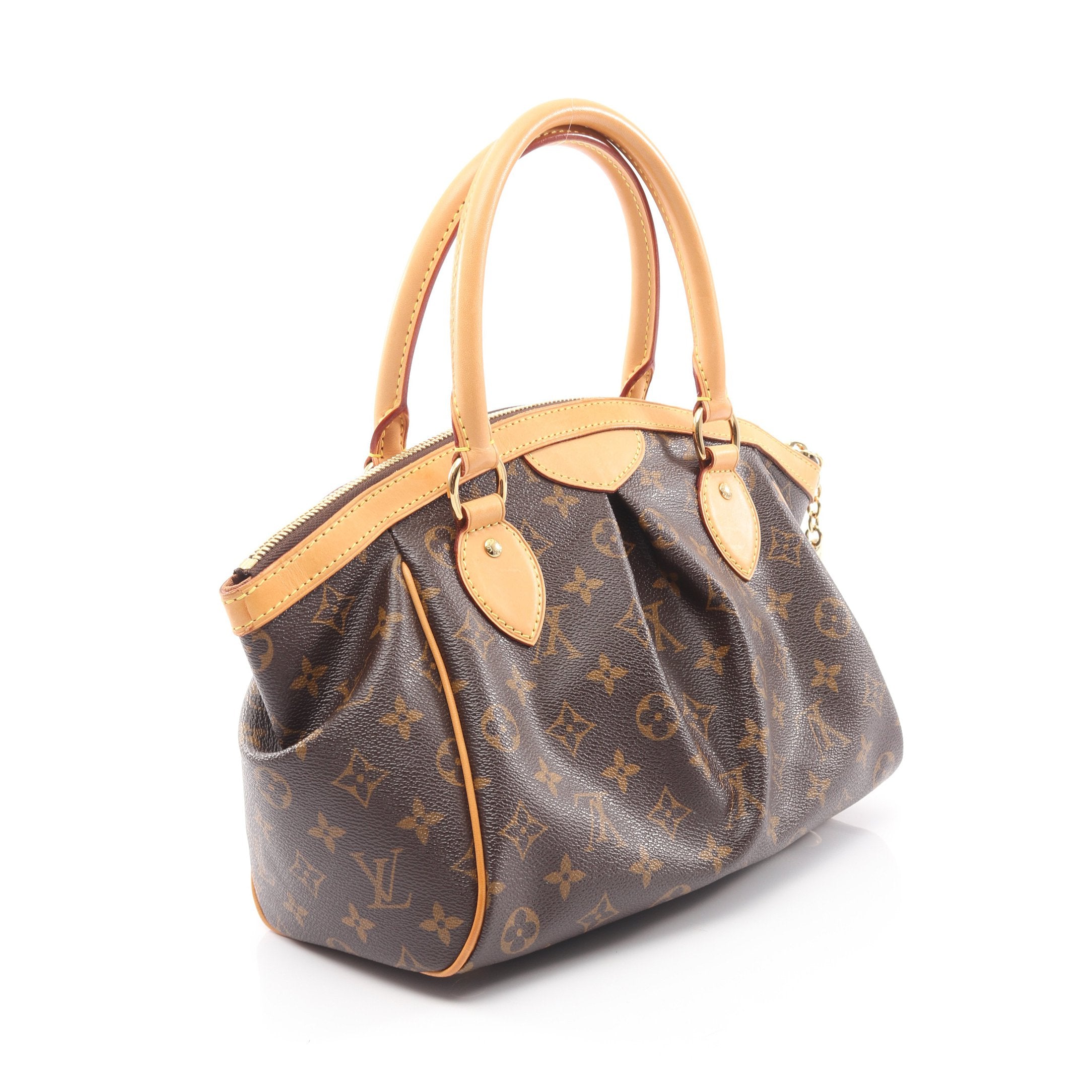 新品同様⭐︎LV ティボリPM 美品 ティヴォリPM モノグラム ハンドバッグ PVC レザー ブラウン ルイ