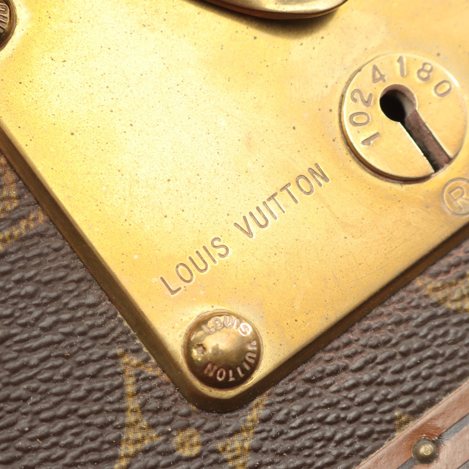 ビステン 55 モノグラム トランクケース PVC レザー ブラウン ルイヴィトン バッグ LOUIS VUITTON