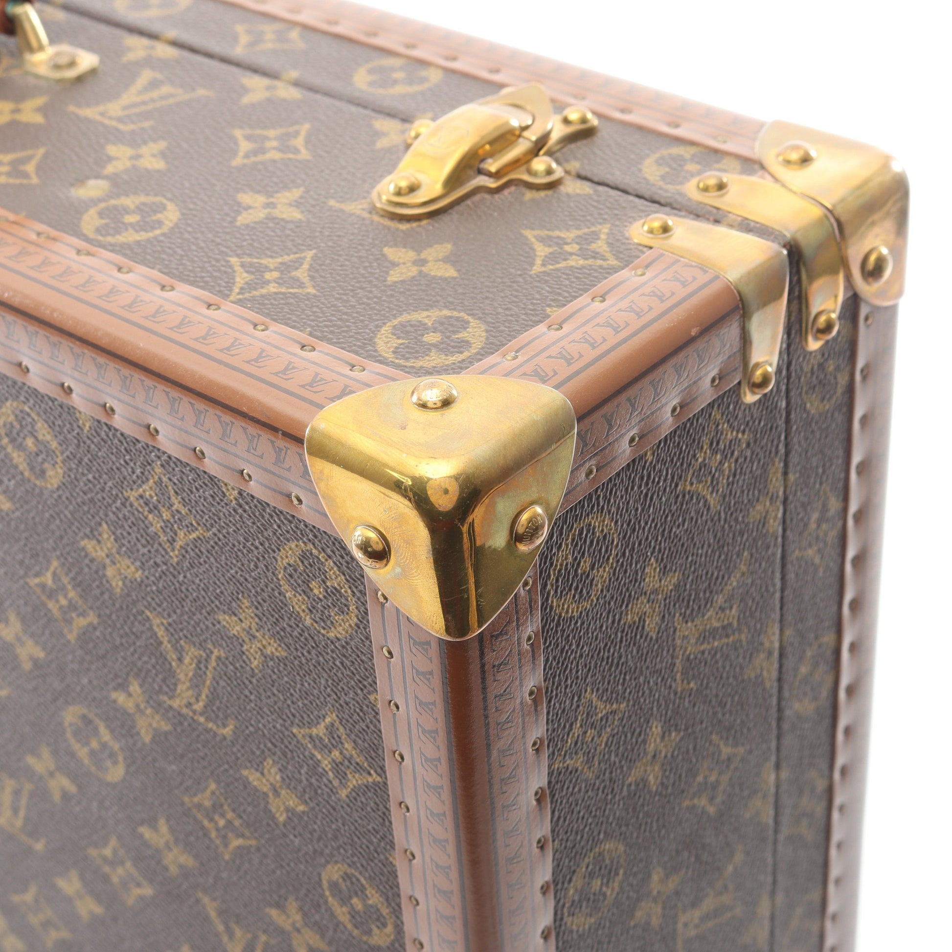 ビステン 55 モノグラム トランクケース PVC レザー ブラウン ルイヴィトン バッグ LOUIS VUITTON