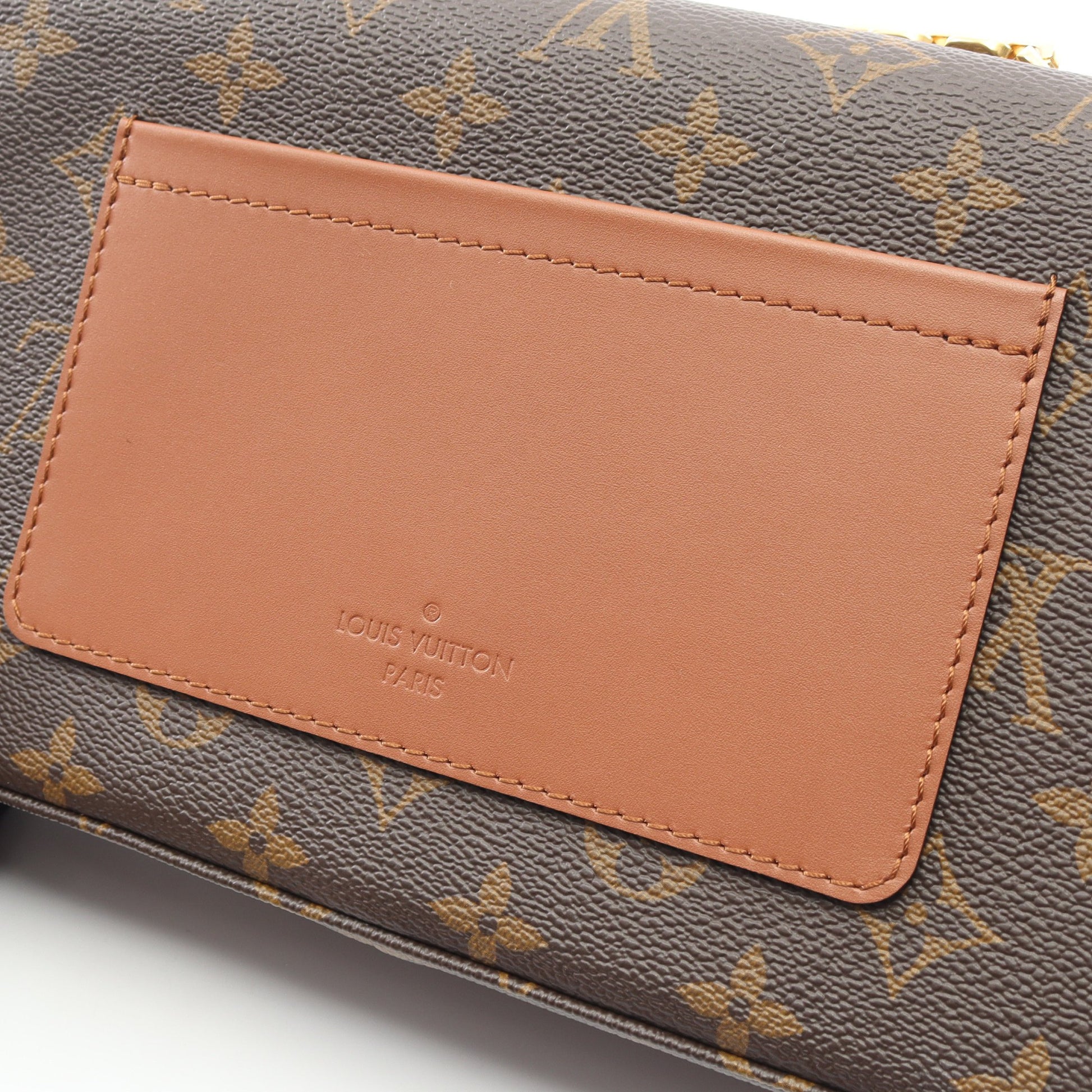 マルソー モノグラム キャラメル チェーンショルダーバッグ PVC レザー ブラウン ルイヴィトン バッグ LOUIS VUITTON