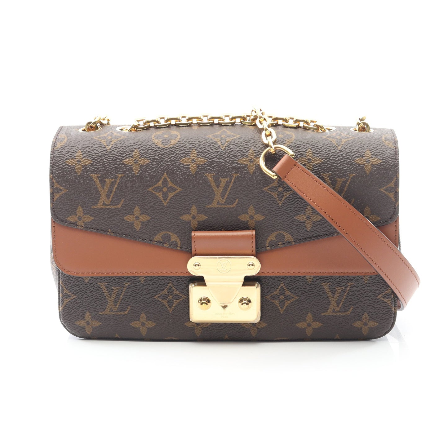 マルソー モノグラム キャラメル チェーンショルダーバッグ PVC レザー ブラウン ルイヴィトン バッグ LOUIS VUITTON