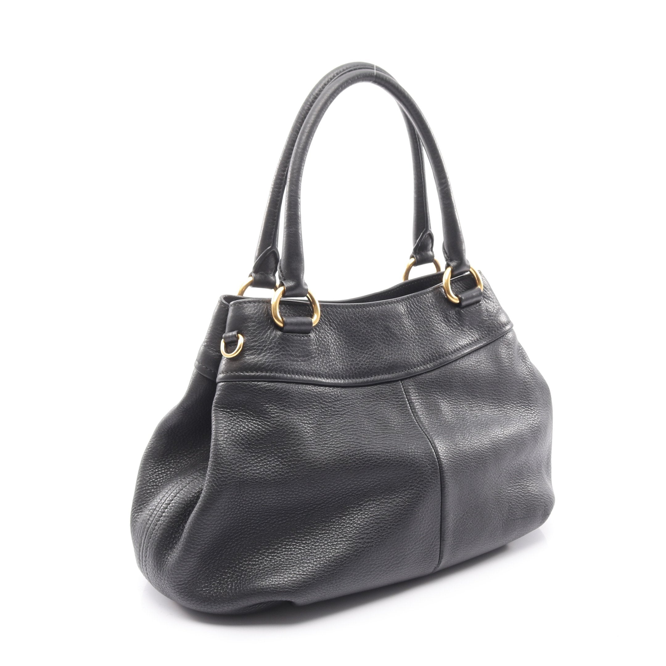 ヴィッテロダイノ ハンドバッグ レザー ブラック 2WAY プラダ – RECLO