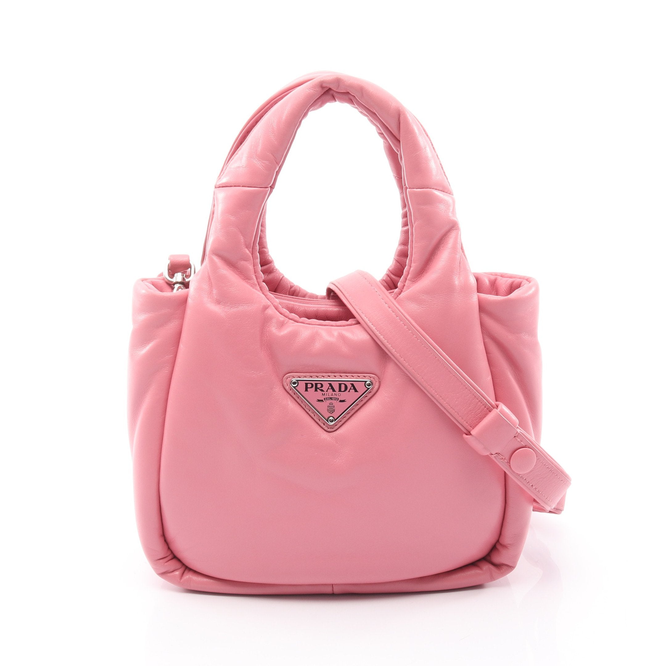 【正規品】PRADA ピンク ハンドバッグ 中古】 プラダ PRADA ハンドバッグ レザー サフィアーノ 2WAY
