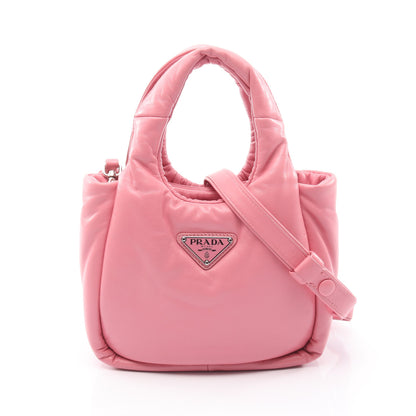 パデッド ハンドバッグ レザー ピンク 2WAY プラダ バッグ PRADA