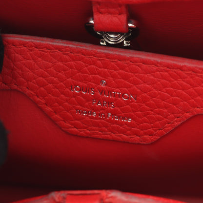 カプシーヌBB ルビー ハンドバッグ レザー レッド 2WAY ルイヴィトン バッグ LOUIS VUITTON