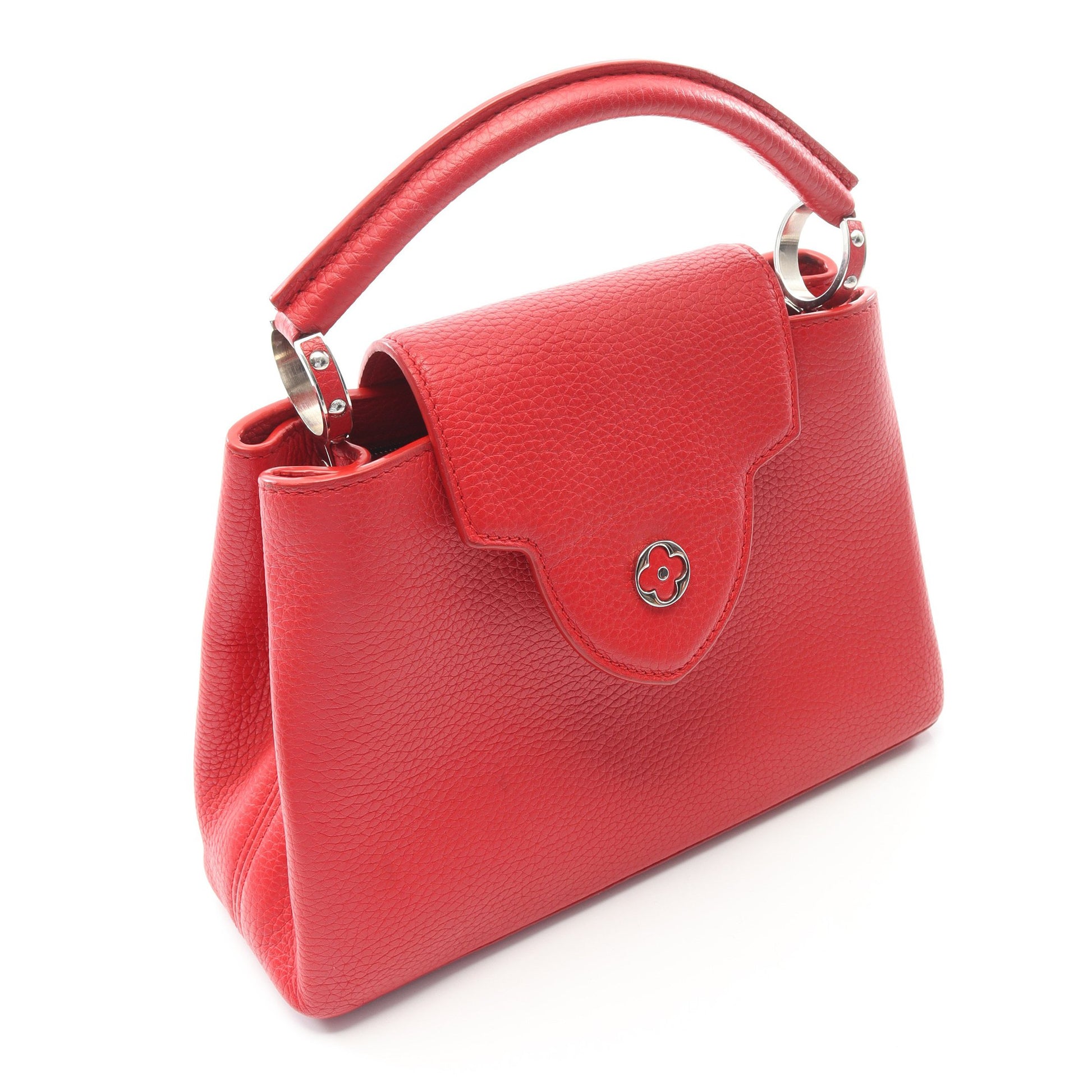 カプシーヌBB ルビー ハンドバッグ レザー レッド 2WAY ルイヴィトン バッグ LOUIS VUITTON