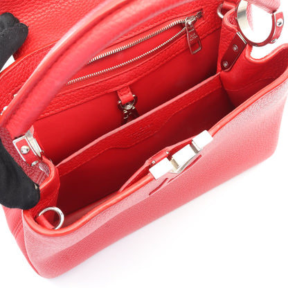 カプシーヌBB ルビー ハンドバッグ レザー レッド 2WAY ルイヴィトン バッグ LOUIS VUITTON