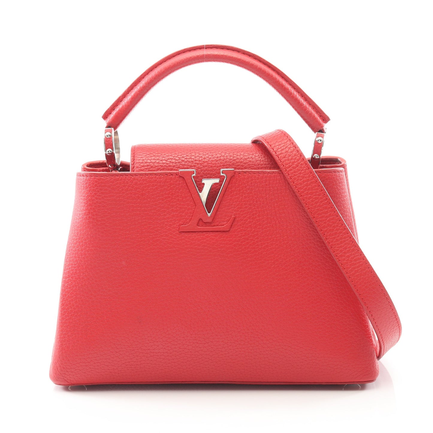 カプシーヌBB ルビー ハンドバッグ レザー レッド 2WAY ルイヴィトン バッグ LOUIS VUITTON