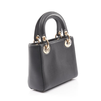 DIOR × NIKI DE SAINT PHALLE レディディオール ミニ ハンドバッグ レザー ブラック マルチカラー 2WAY クリスチャンディオール バッグ Christian Dior
