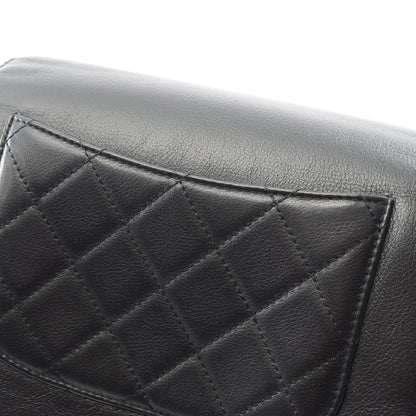 マトラッセ チェーンショルダーバッグ ラムスキン ブラック ゴールド金具 シャネル バッグ CHANEL
