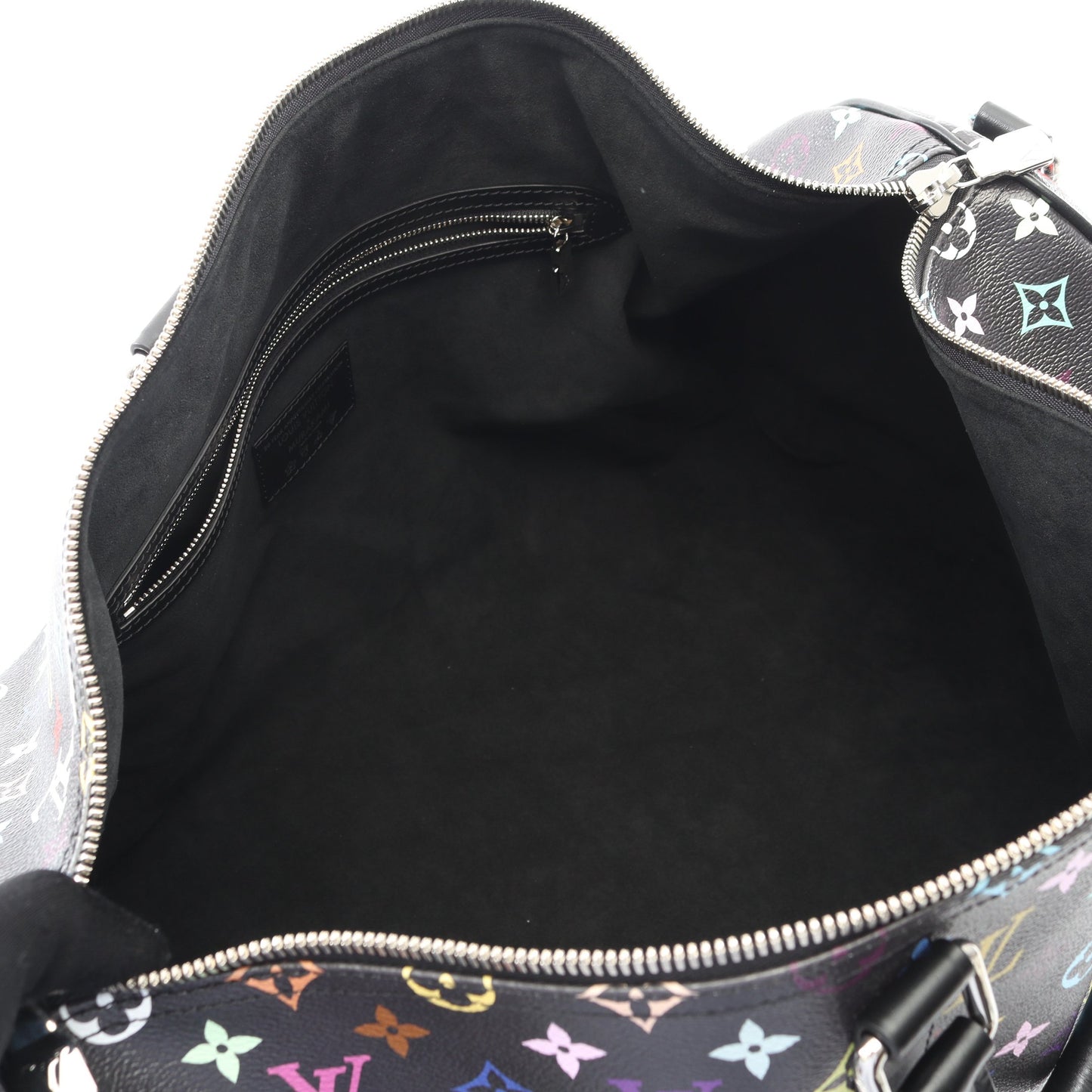 LV × TM キーポル バンドリエール50 モノグラムマルチカラー ボストンバッグ PVC レザー ブラック マルチカラー 村上隆 2WAY ルイヴィトン バッグ LOUIS VUITTON