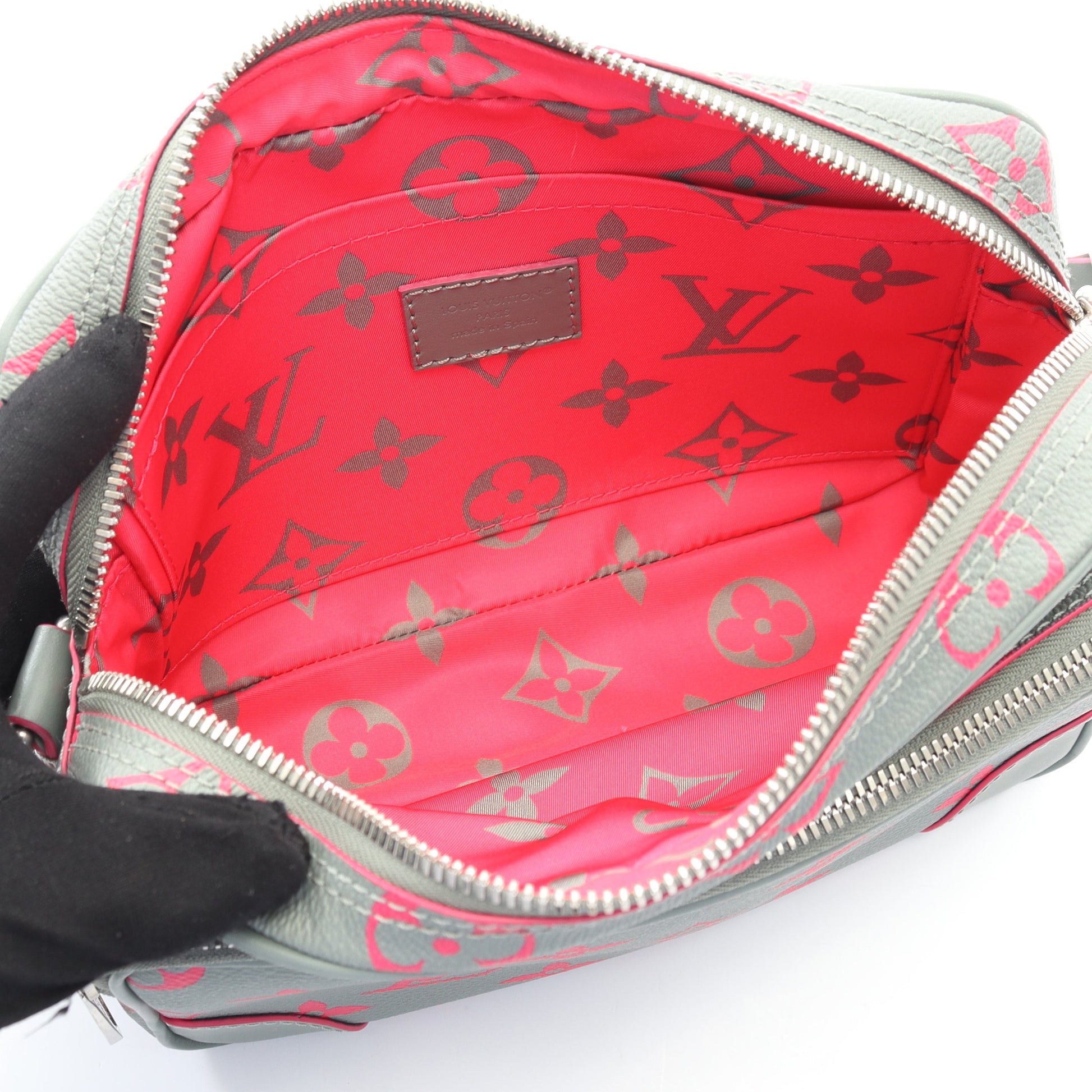 ナイル モノグラムグロウ ハンドバッグ PVC レザー グレー 2WAY ルイヴィトン バッグ LOUIS VUITTON