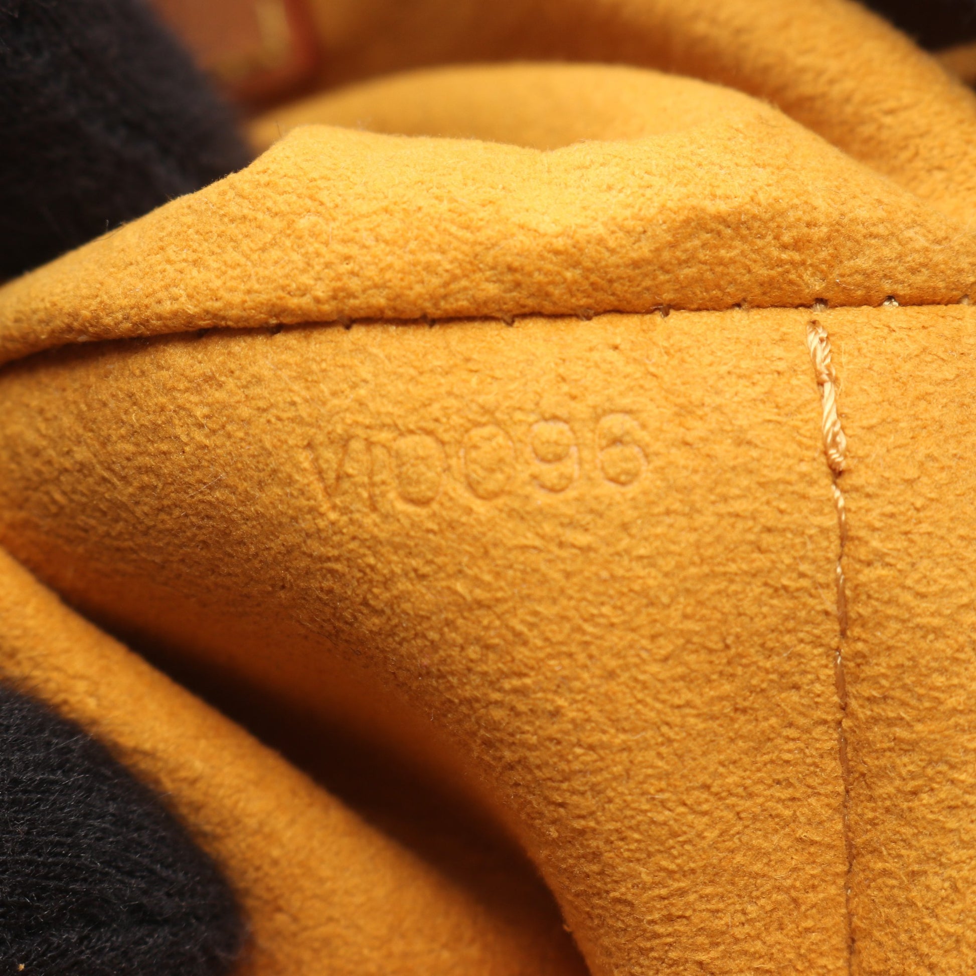 プリーティ モノグラムデニム ハンドバッグ デニム レザー ブルー ルイヴィトン バッグ LOUIS VUITTON