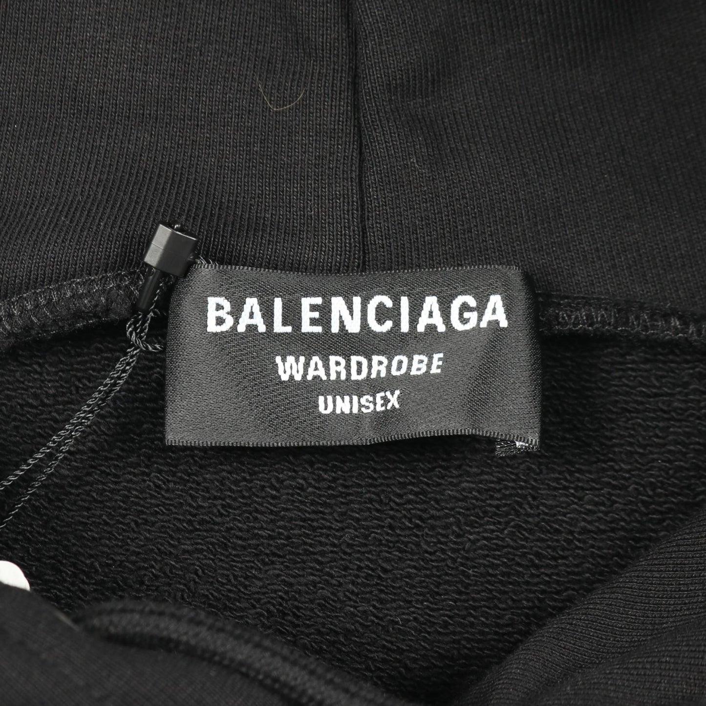Political Campaign プルオーバーパーカー コットン ブラック バレンシアガ トップス BALENCIAGA