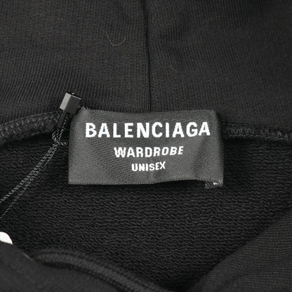 Political Campaign プルオーバーパーカー コットン ブラック バレンシアガ トップス BALENCIAGA
