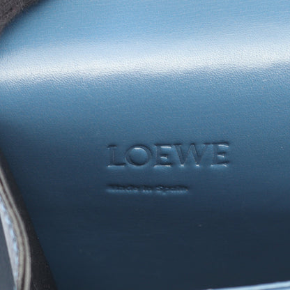 バルセロナ ショルダーバッグ レザー ブルー ロエベ バッグ LOEWE