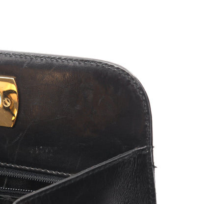 ガンチーニ チェーンショルダーバッグ レザー ブラック サルヴァトーレフェラガモ バッグ Salvatore Ferragamo