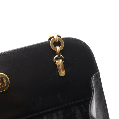 ガンチーニ チェーンショルダーバッグ レザー ブラック サルヴァトーレフェラガモ バッグ Salvatore Ferragamo