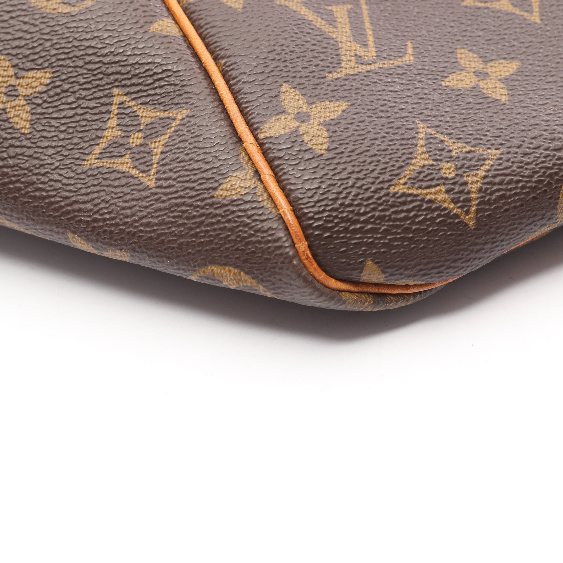 キーポル50 モノグラム ボストンバッグ PVC レザー ブラウン ルイ