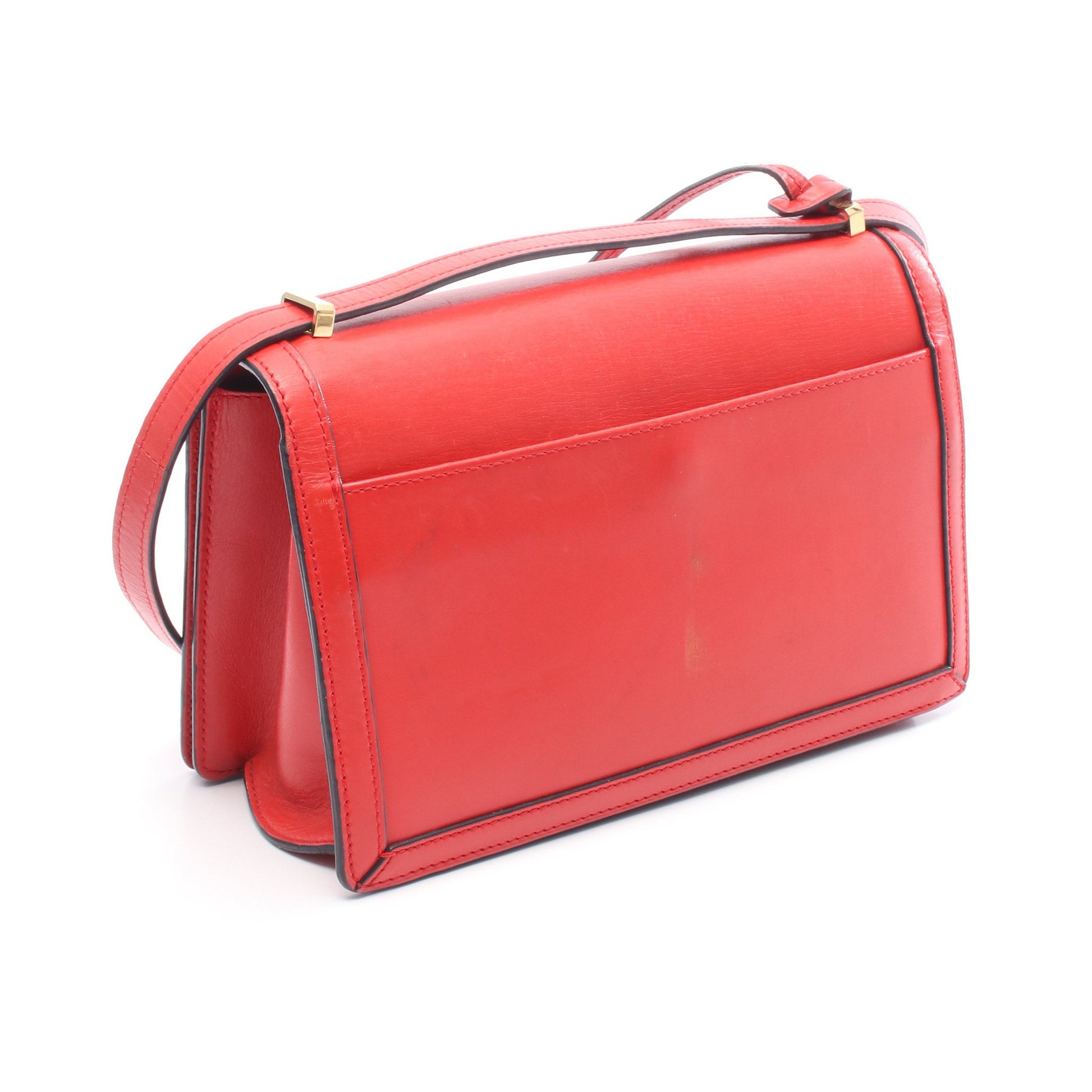 バルセロナ ショルダーバッグ レザー レッド ロエベ バッグ LOEWE