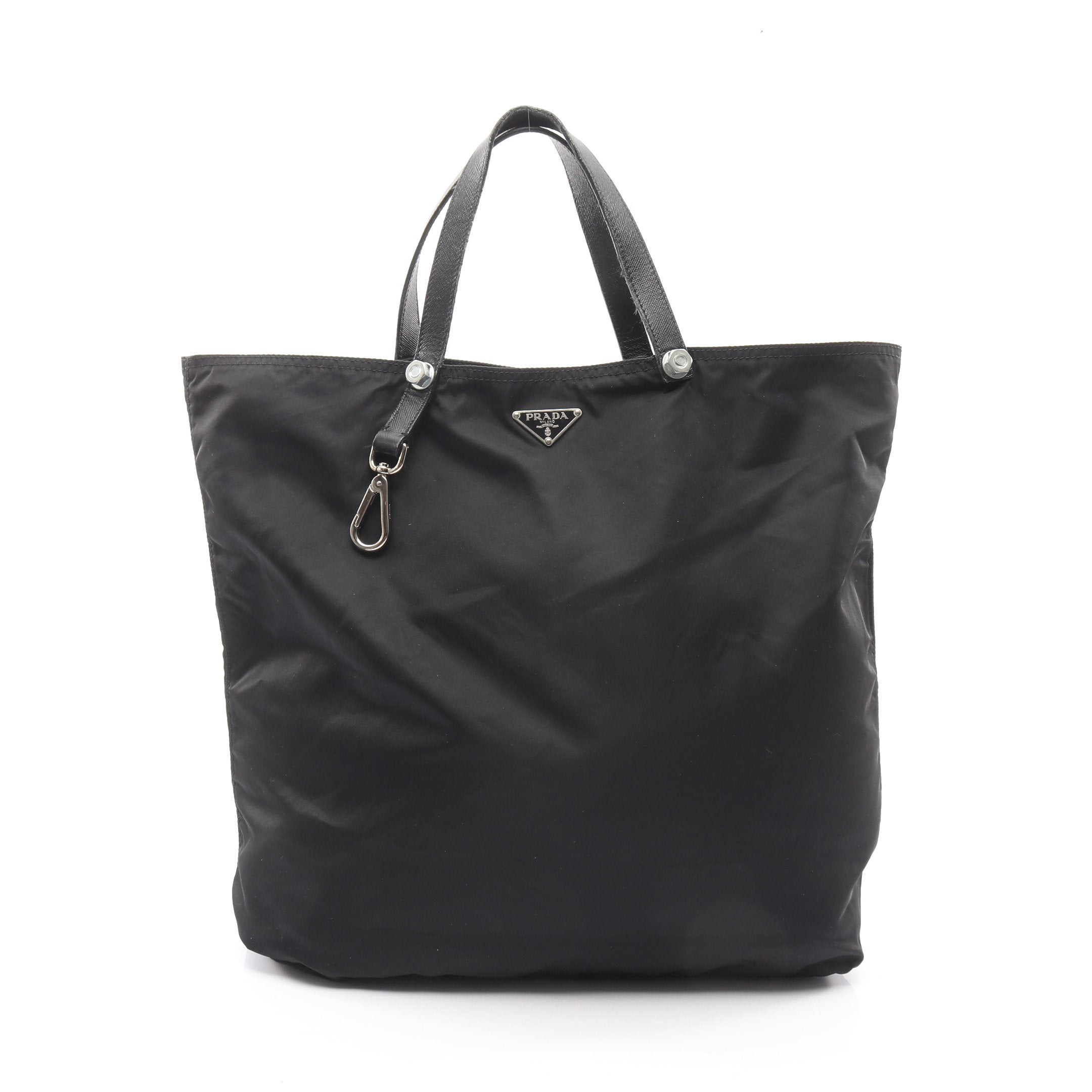 プラダ ナイロン ハンドバッグ　トートバッグ　ブラック　三角ロゴ　サフィアーノ プラダ エスプラナード ハンドバッグ サフィアーノ レザー｜ブランド
