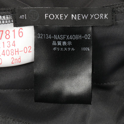 スモッキングフレア スカート グレー フォクシーニューヨーク ボトムス FOXEY NEW YORK