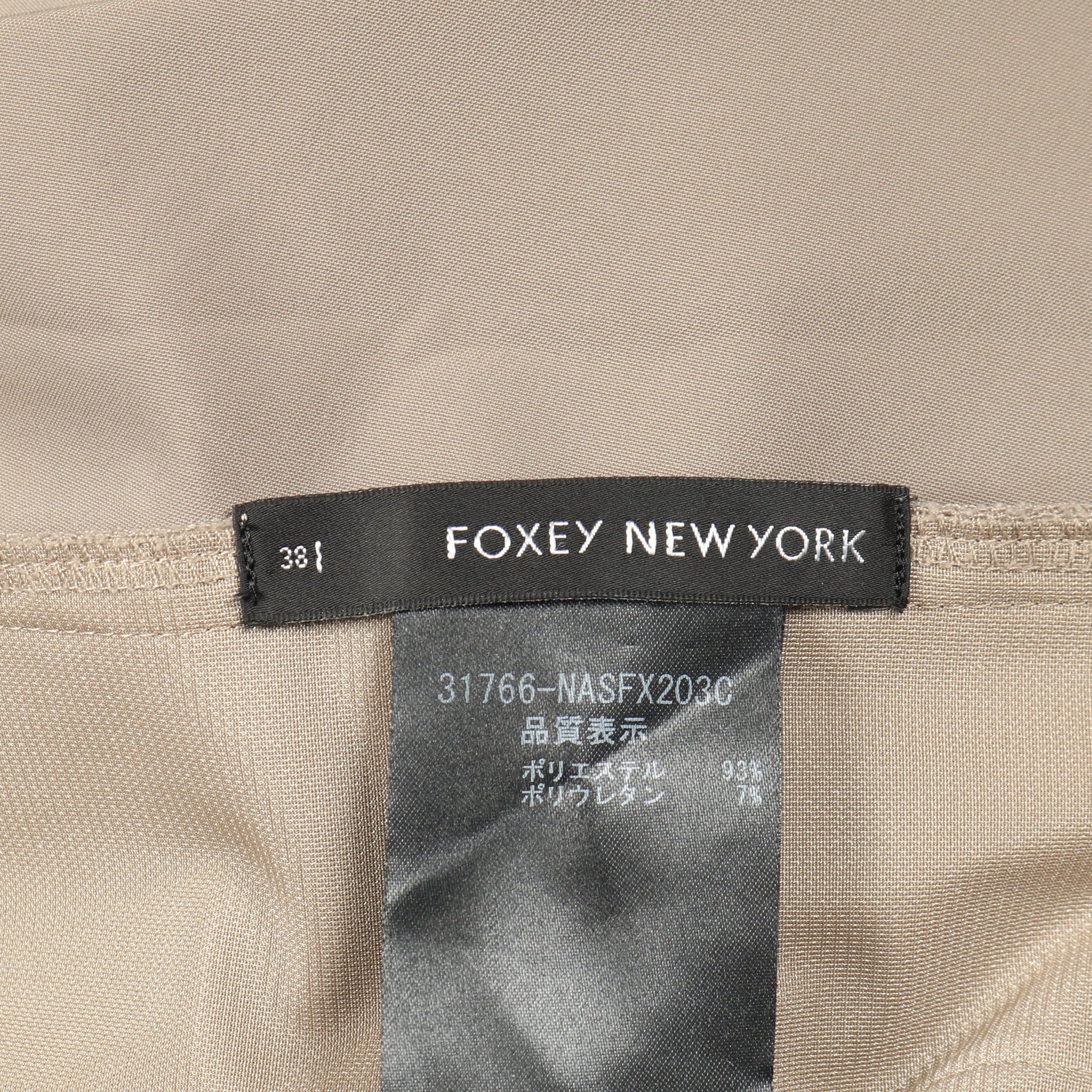 レイニーブリリアント スカート カーキグリーン フリル フォクシーニューヨーク ボトムス FOXEY NEW YORK