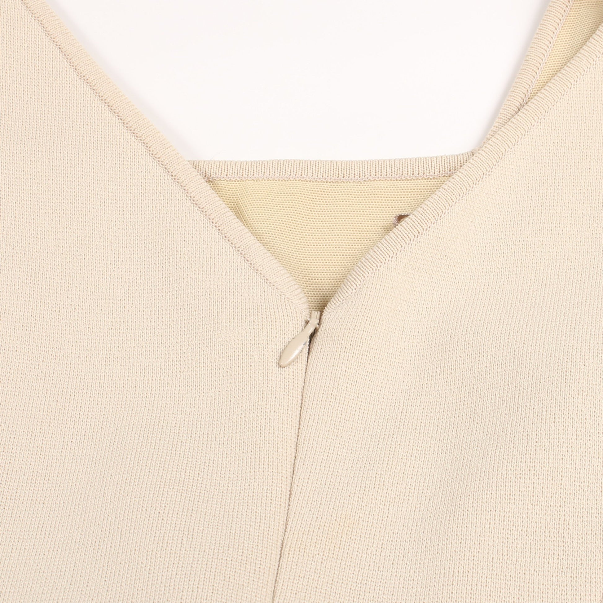 ワンピース ノースリーブ ナイロン ベージュ フォクシーブティック ワンピース FOXEY BOUTIQUE