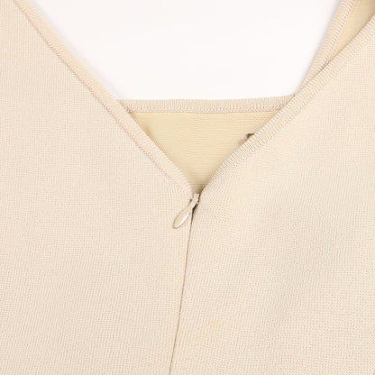 ワンピース ノースリーブ ナイロン ベージュ フォクシーブティック ワンピース FOXEY BOUTIQUE