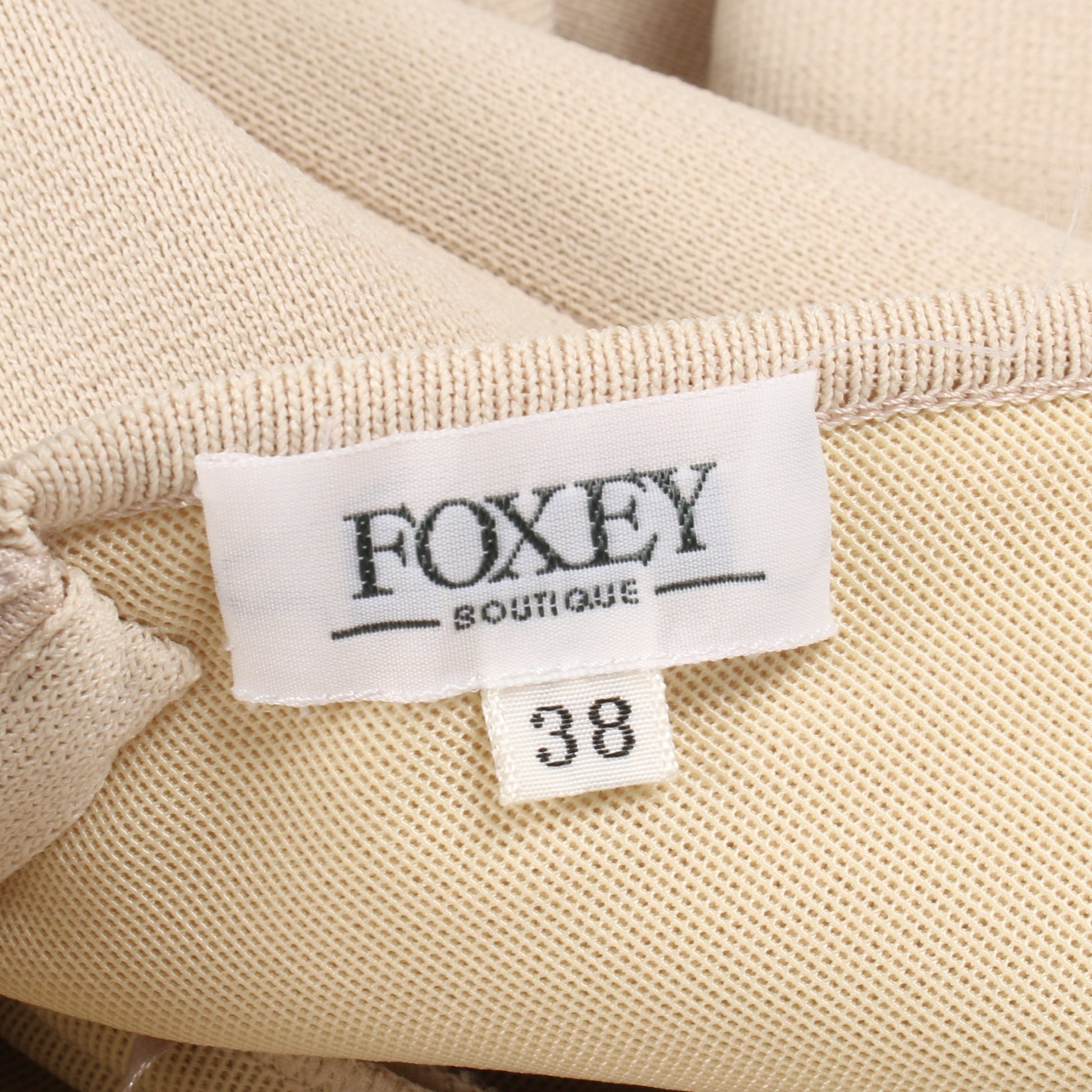 ワンピース ノースリーブ ナイロン ベージュ フォクシーブティック ワンピース FOXEY BOUTIQUE