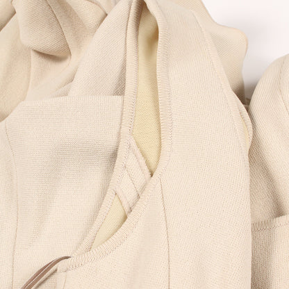ワンピース ノースリーブ ナイロン ベージュ フォクシーブティック ワンピース FOXEY BOUTIQUE