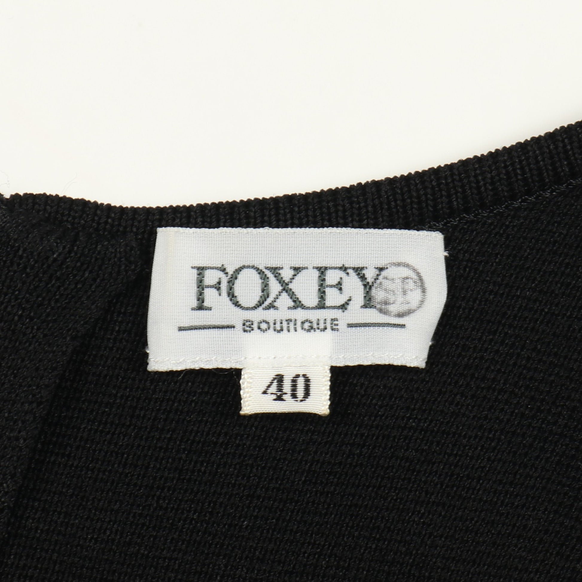 ワンピース ノースリーブ ブラック フォクシーブティック ワンピース FOXEY BOUTIQUE