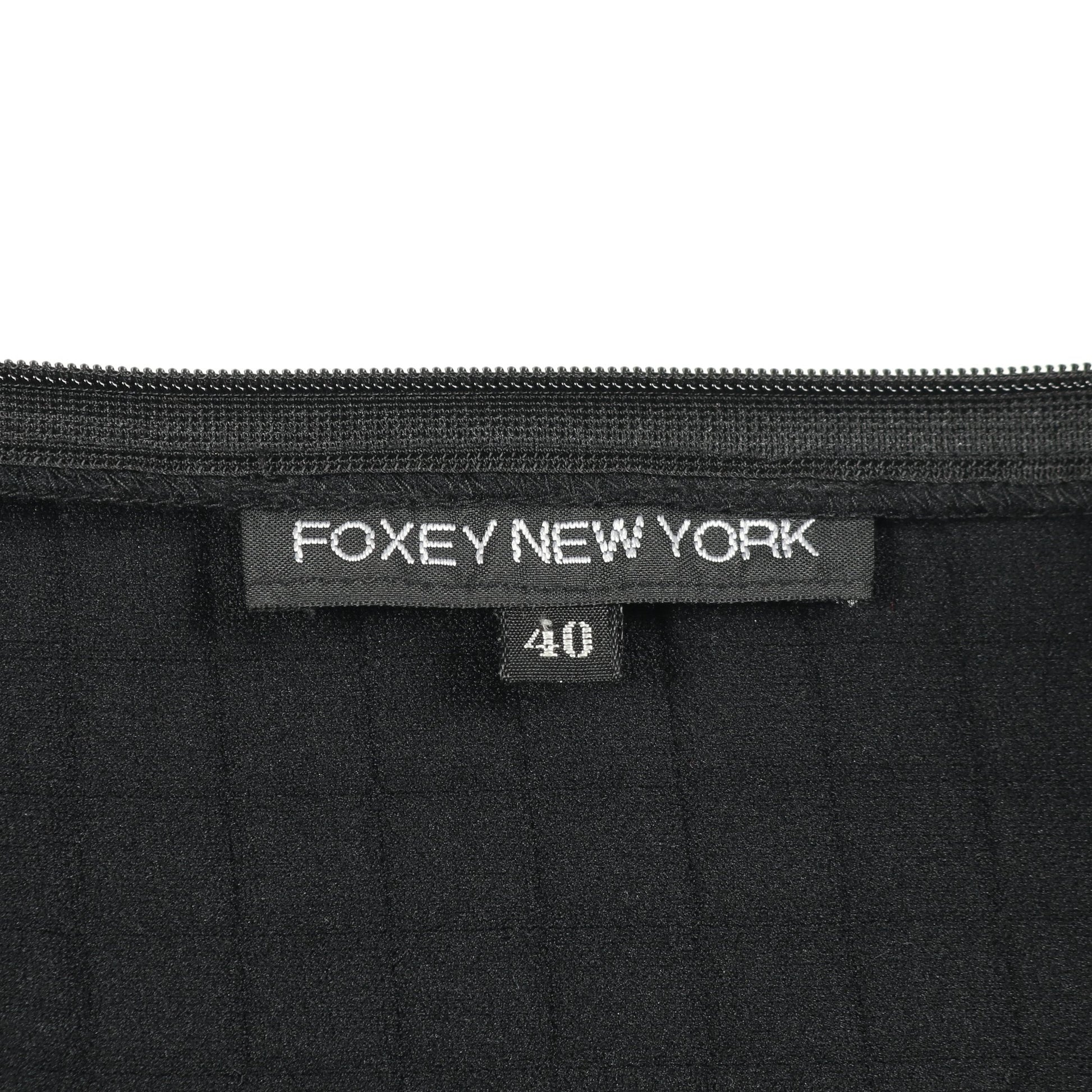 ワンピース ノースリーブ ナイロン ブラック キルティング フォクシーニューヨーク ワンピース FOXEY NEW YORK