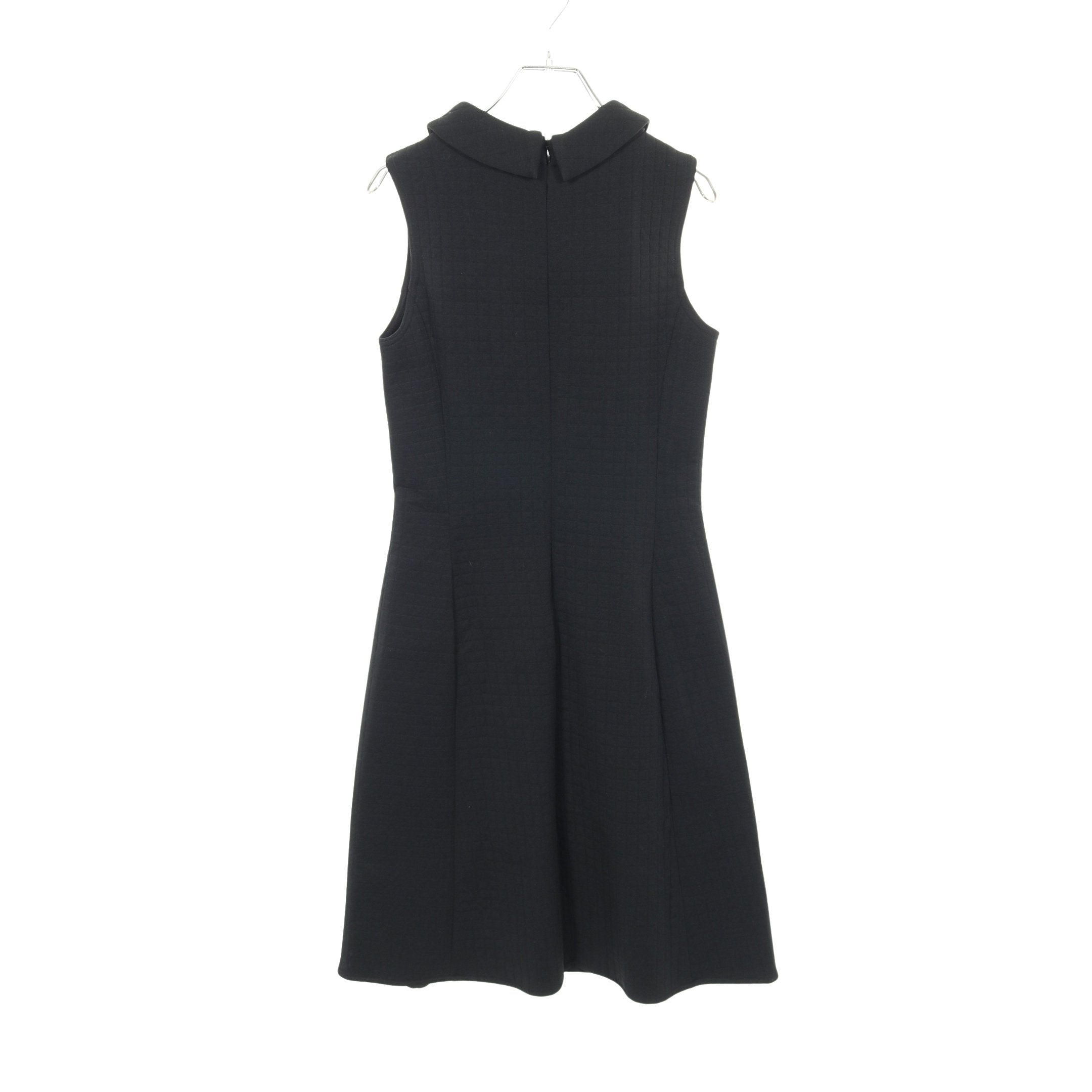 ワンピース ノースリーブ ナイロン ブラック キルティング フォクシー