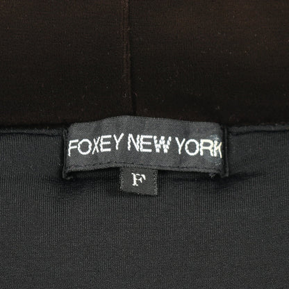 ケープ ボレロ ダークブラウン ベロア 中綿 フォクシーニューヨーク アウター FOXEY NEW YORK