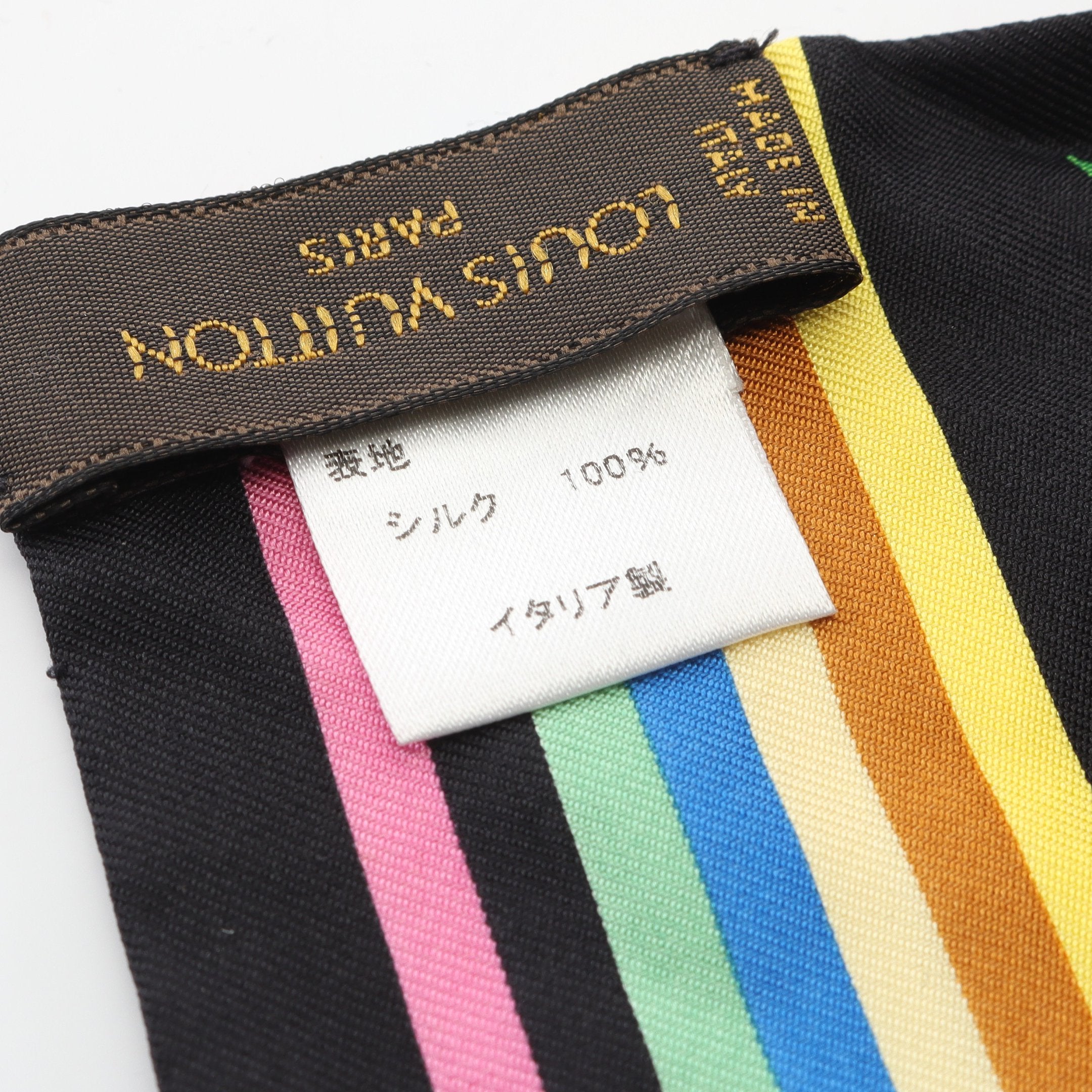 バンドースカーフ モノグラムマルチ スカーフ シルク ブラック マルチ