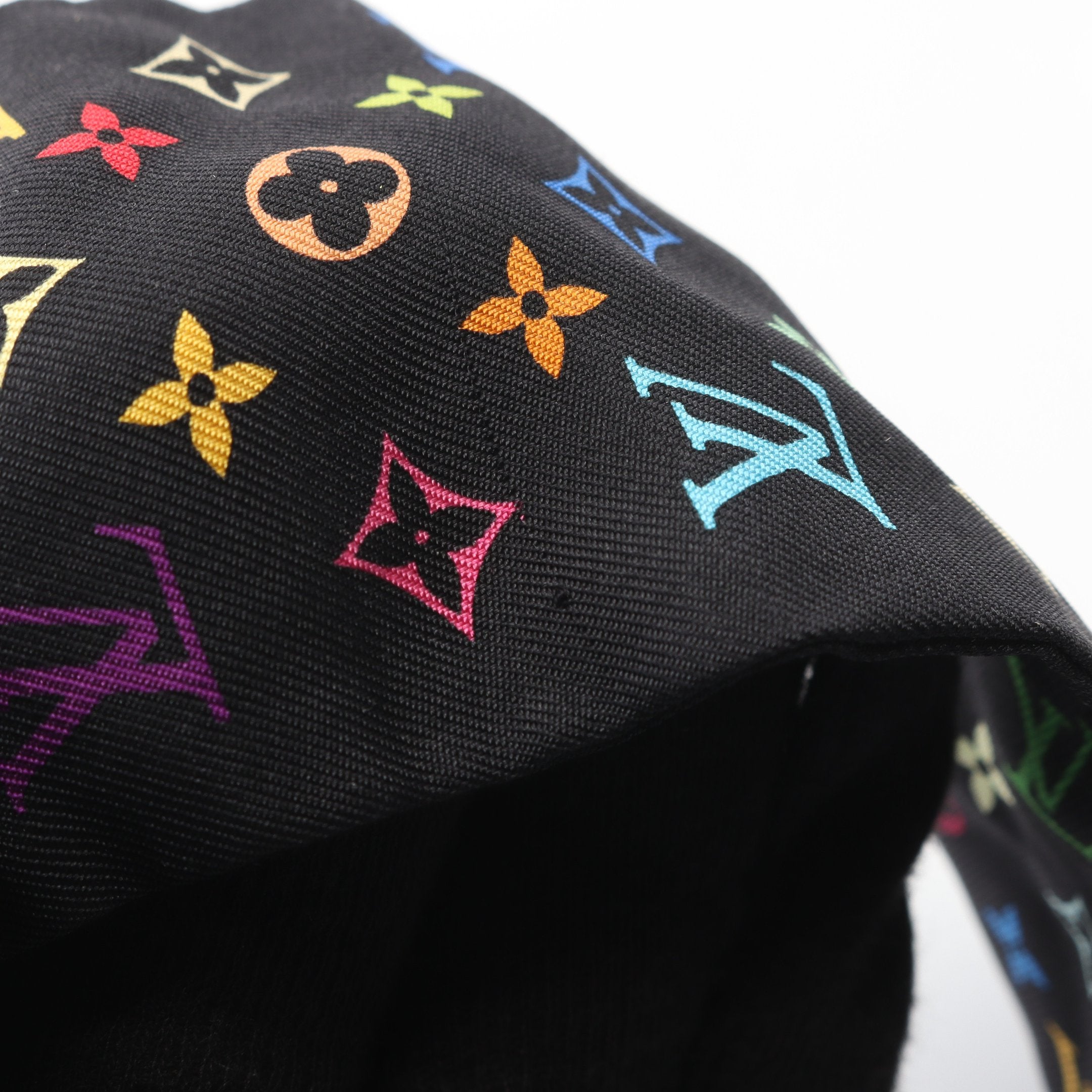 バンドースカーフ モノグラムマルチ スカーフ シルク ブラック マルチ