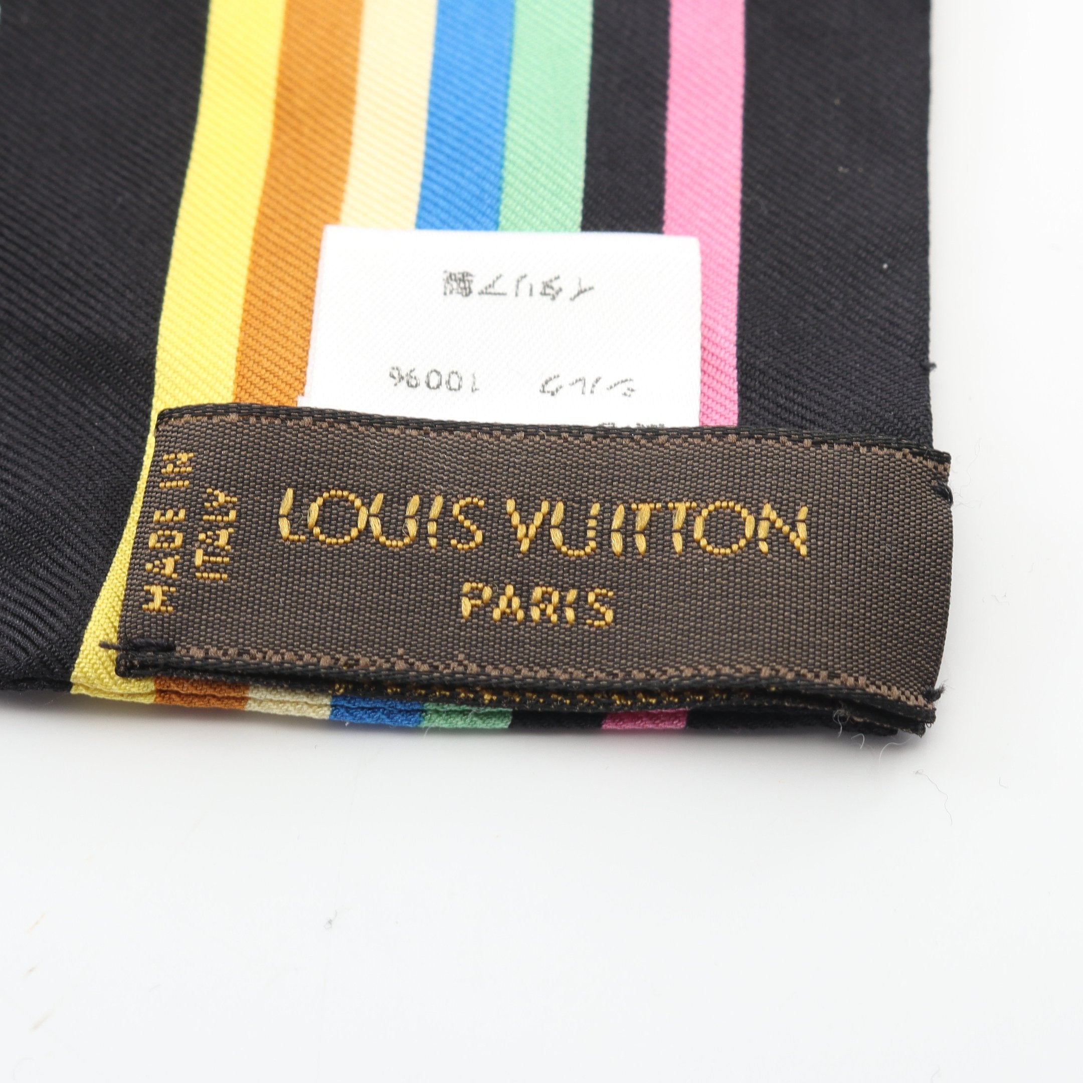 バンドースカーフ モノグラムマルチ スカーフ シルク ブラック マルチ