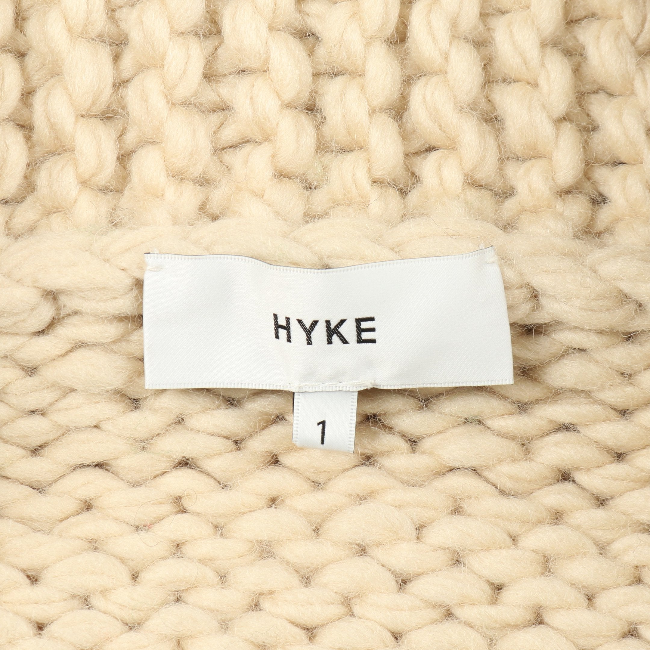 HYKE ハイク ニット カウチンセーター ジップアップニットジャケット カウチンセーター ジップアップニットジャケット ニット ウール