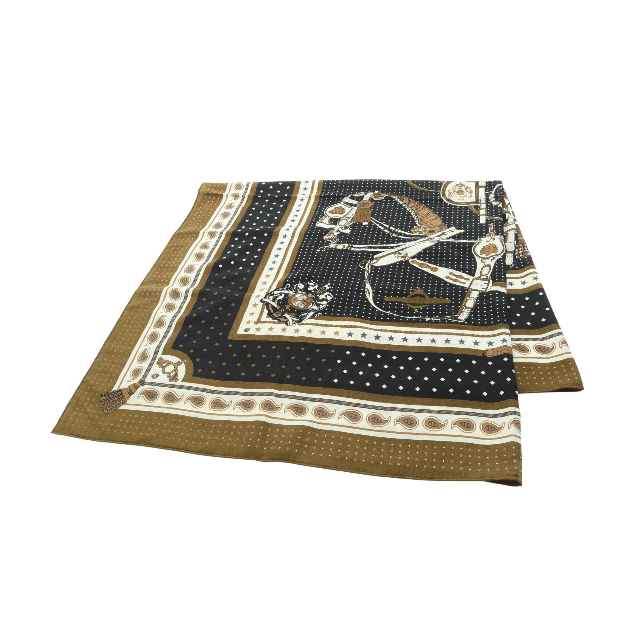 カレジェアン カレ140 HARNAIS DE COUR Bandana スカーフ ショール