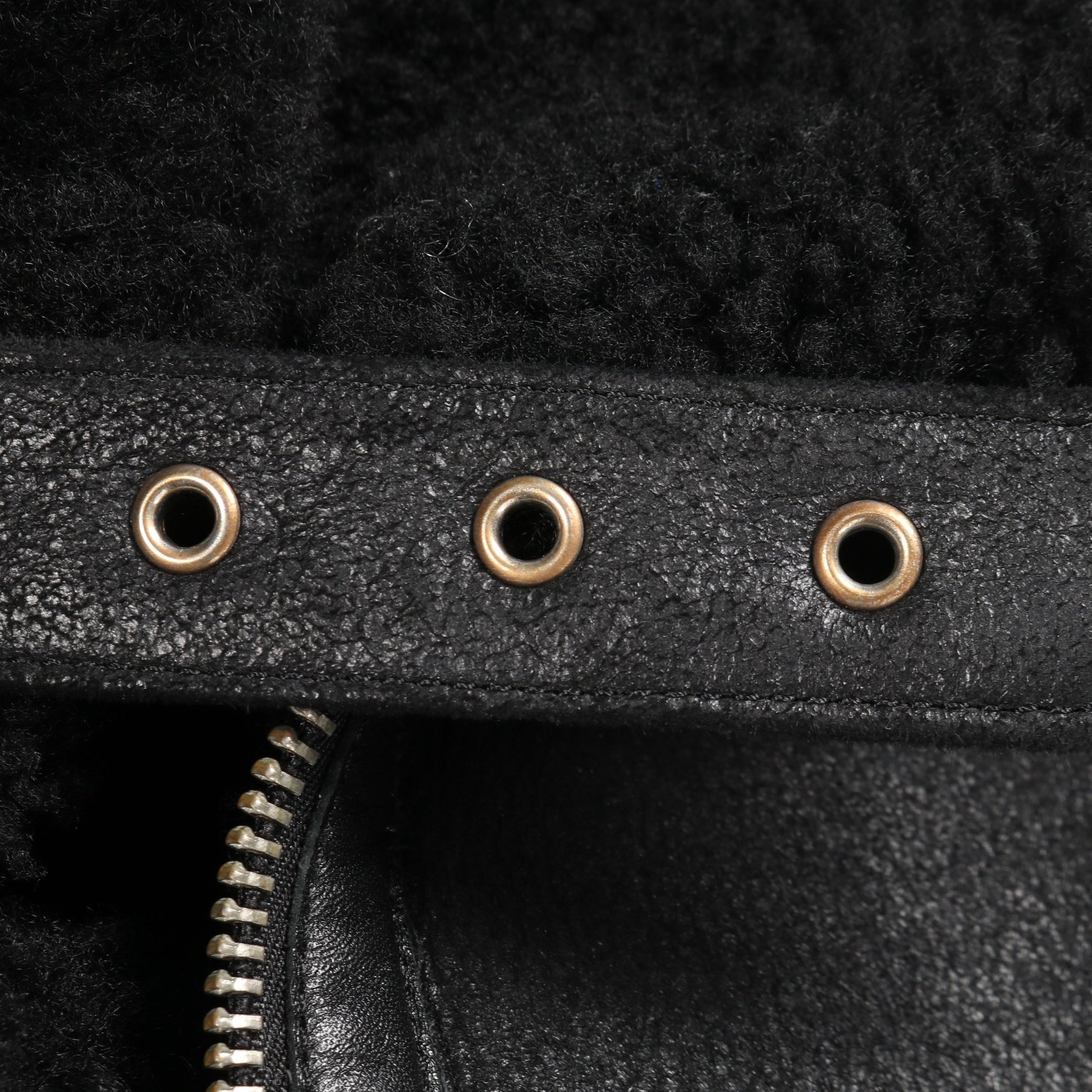 Ian Shearling Jacket ムートンジャケット レザージャケット ムートン ブラック アクネストゥディオズ アウター Acne Studios