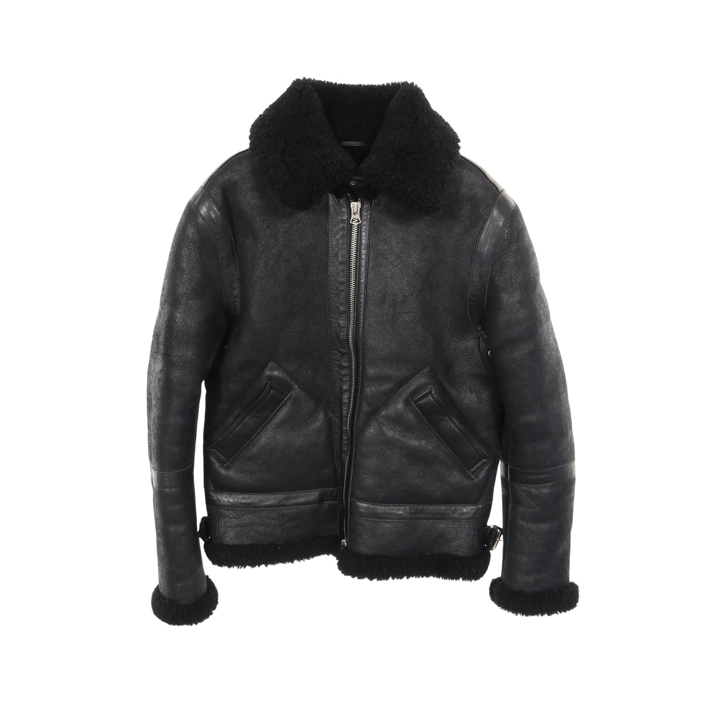 Ian Shearling Jacket ムートンジャケット レザージャケット ムートン ブラック アクネストゥディオズ アウター Acne Studios