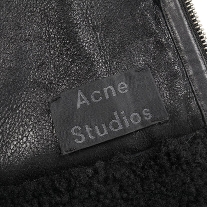 Ian Shearling Jacket ムートンジャケット レザージャケット ムートン ブラック アクネストゥディオズ アウター Acne Studios